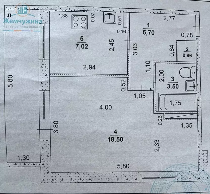 1-к кв. Ульяновская область, Димитровград ул. Победы, 5 (39.2 м) - Фото 0