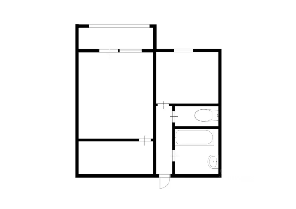 1-к кв. Тульская область, Тула Пролетарская ул., 30 (35.0 м) - Фото 1