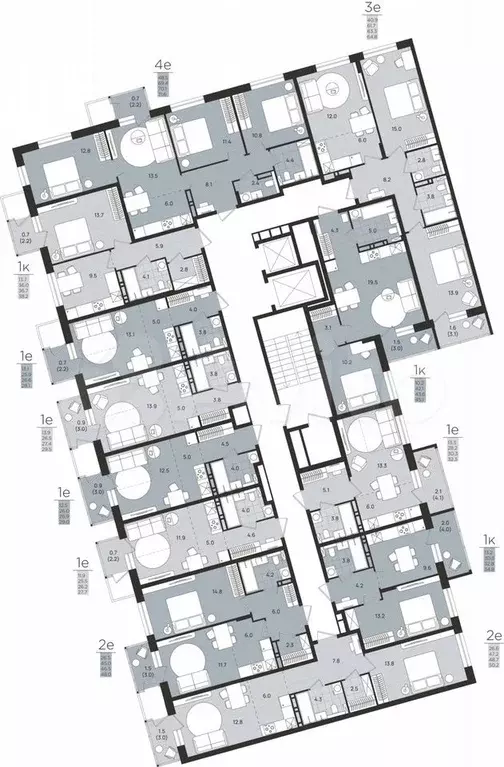1-к. квартира, 32,8 м, 4/8 эт. - Фото 1
