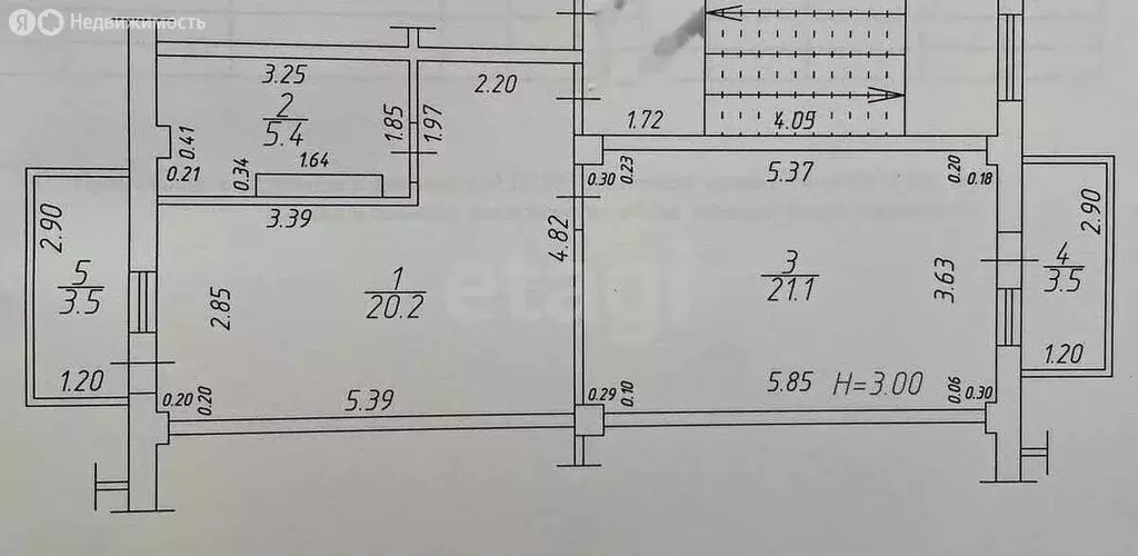 1-комнатная квартира: Супсех, улица Лермонтова, 4И (55 м) - Фото 1