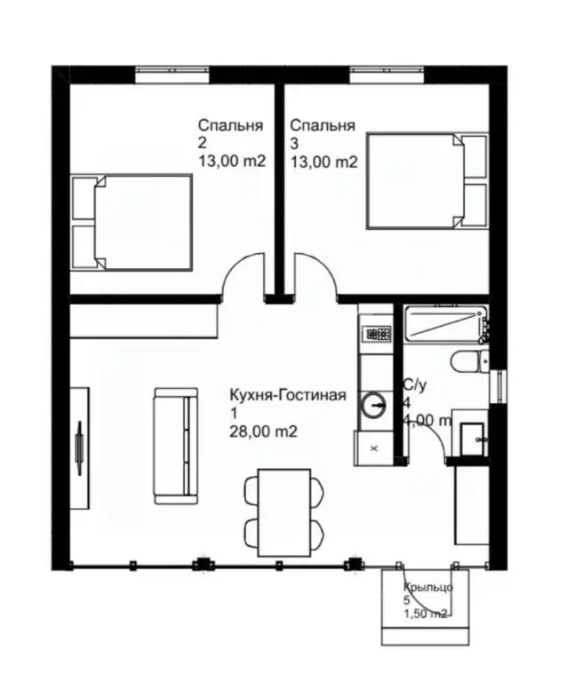 Коттедж в Липецкая область, Липецк ул. Моховая, 32 (60 м) - Фото 2