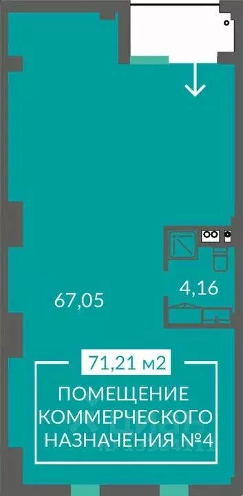 Помещение свободного назначения в Севастополь ш. Балаклавское, 1 (71 ... - Фото 1