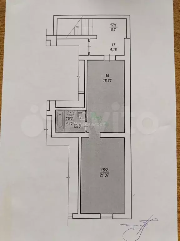 1-к. квартира, 44,5 м, 1/4 эт. - Фото 0