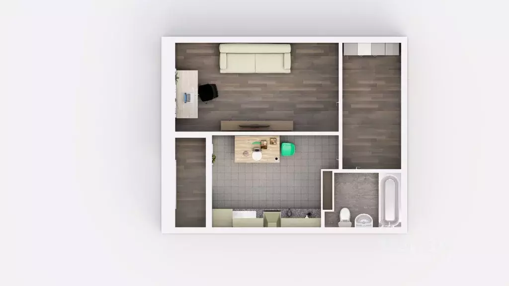 1-к кв. Ростовская область, Ростов-на-Дону Западный мкр, Frame жилой ... - Фото 2