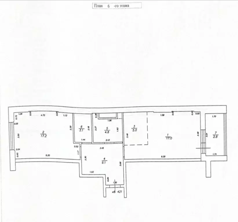 2-к кв. Татарстан, Казань Чистопольская ул., 88 (56.0 м) - Фото 2
