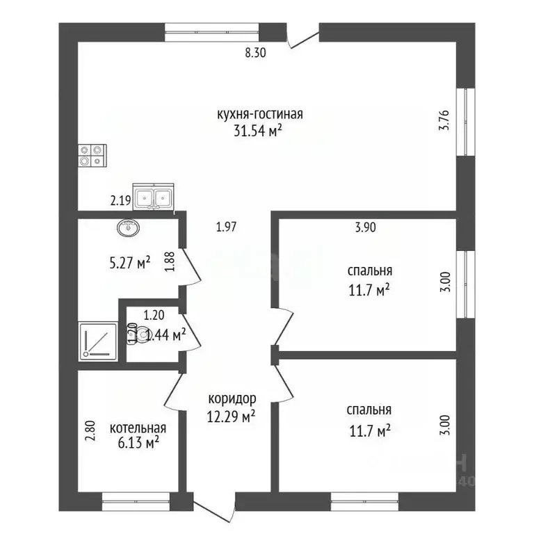Дом в Тюменская область, Тюменский муниципальный округ, д. Молчанова  ... - Фото 2