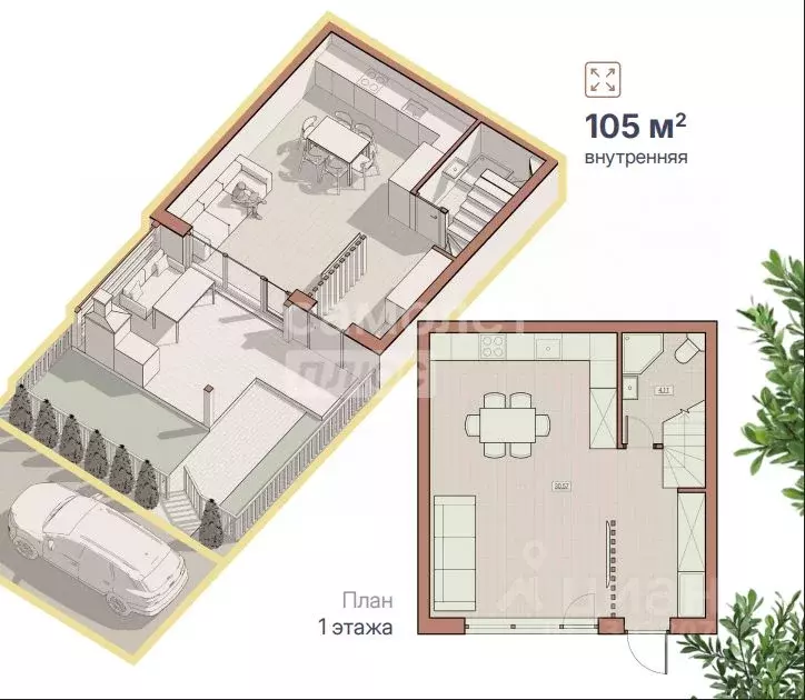 Таунхаус в Нижегородская область, Нижний Новгород д. Афонино, ул. ... - Фото 1