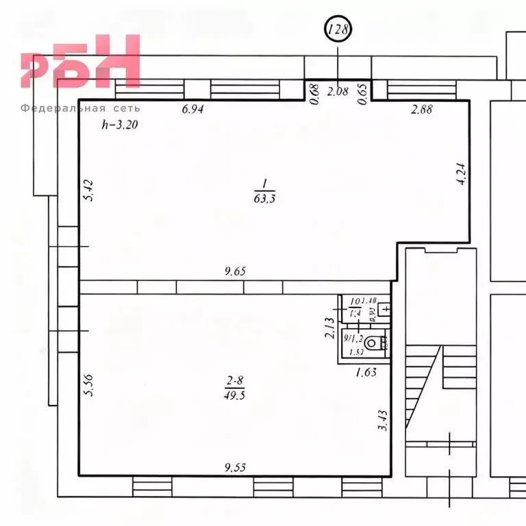 Помещение свободного назначения (115 м) - Фото 2