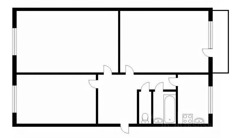 3-к кв. Кемеровская область, Междуреченск просп. 50 лет Комсомола, 70 ... - Фото 2