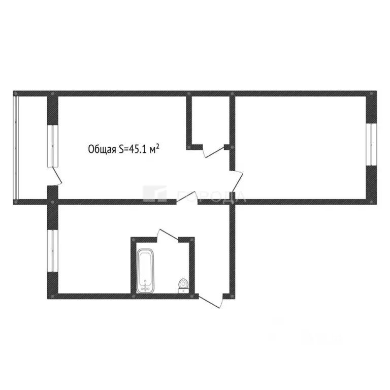 2-к кв. Кемеровская область, Новокузнецк Абашево мкр, ул. Юбилейная, 7 ... - Фото 2