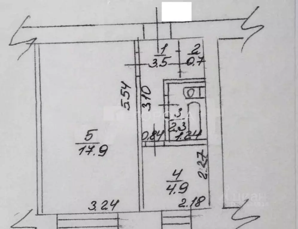 1-к кв. Алтайский край, Барнаул ул. Советской Армии, 163А (20.8 м) - Фото 1