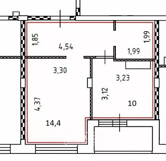 1-комнатная квартира: Курск, Северный жилой район, улица Генерала ... - Фото 1