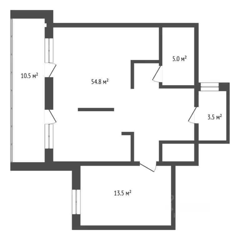 2-к кв. Тюменская область, Тюмень ул. Ю.-Р.Г. Эрвье, 30к3 (55.0 м) - Фото 2