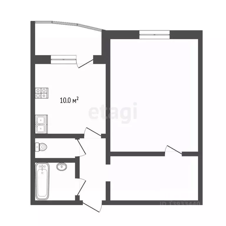 1-к кв. Тюменская область, Тюмень Широтная ул., 172к3 (43.0 м) - Фото 2