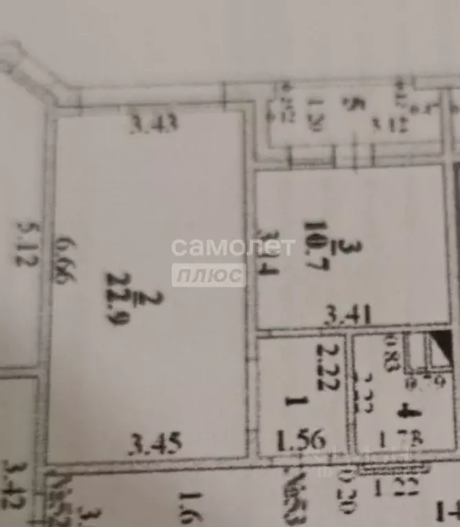 1-к кв. Липецкая область, Липецк ул. И.В. Свиридова, 22к3 (44.0 м) - Фото 2