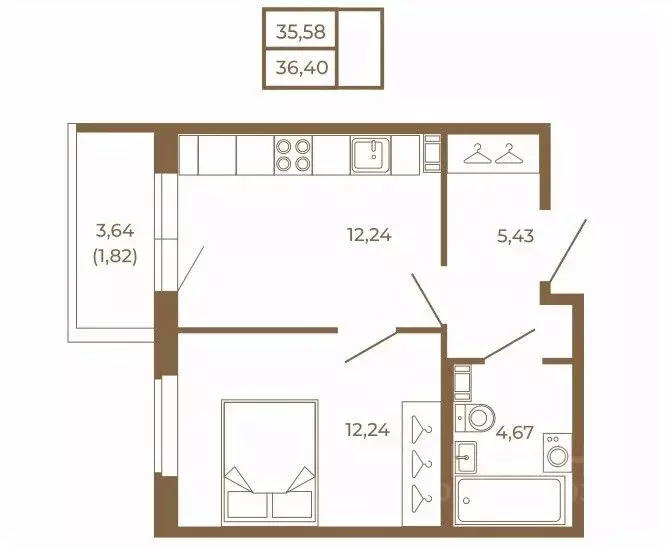 1-к кв. Ленинградская область, Сертолово Всеволожский район, Новая ... - Фото 1