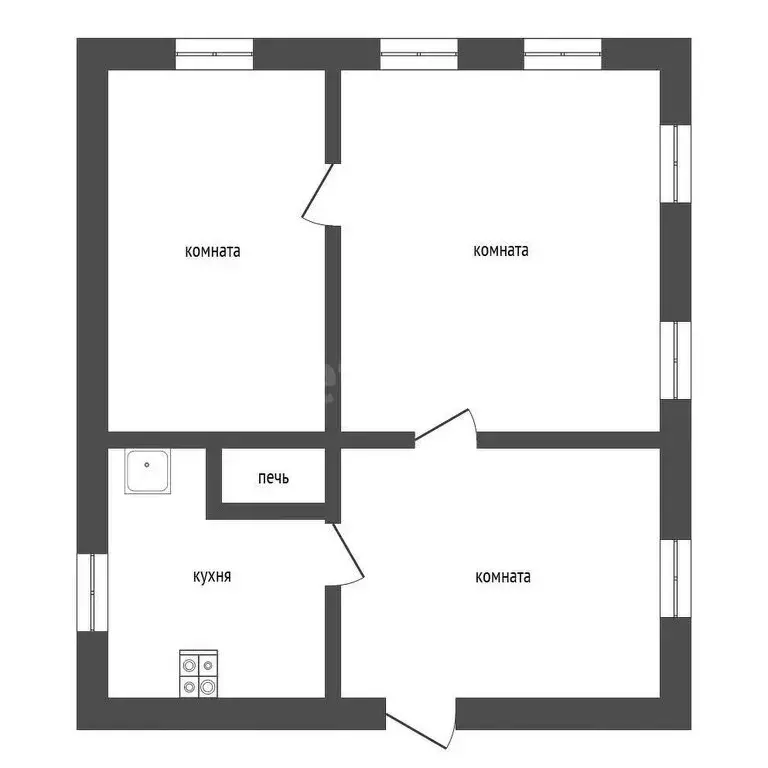 Дом в Пласт, улица Гоголя (53.5 м) - Фото 2