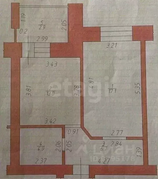 1-к кв. Татарстан, Казань ул. Сибгата Хакима, 37 (41.6 м) - Фото 2