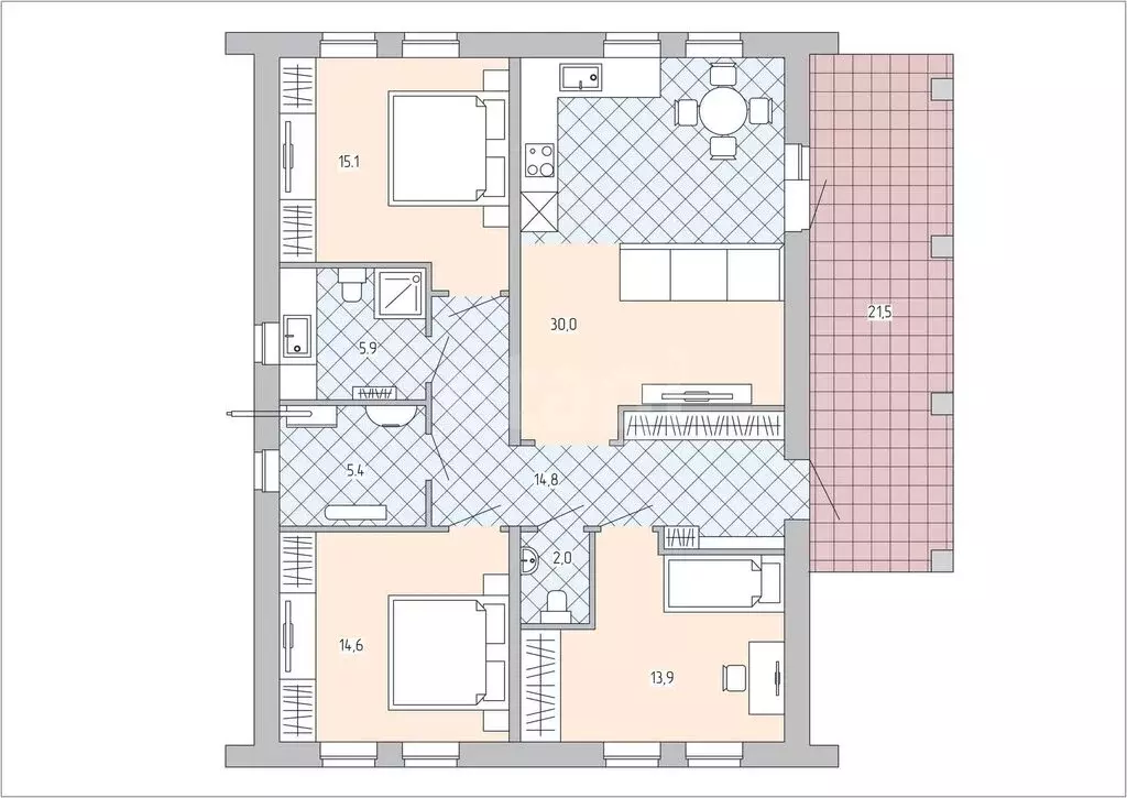 Дом в Завьяловский район, деревня Старый Чультем, микрорайон Малиновка ... - Фото 1