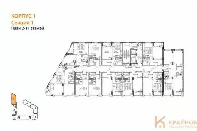 2-к кв. Воронежская область, Воронеж бул. Содружества, 1 (64.9 м) - Фото 1