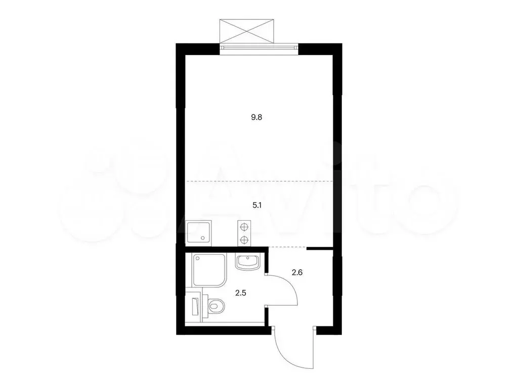 Квартира-студия, 20 м, 6/15 эт. - Фото 0