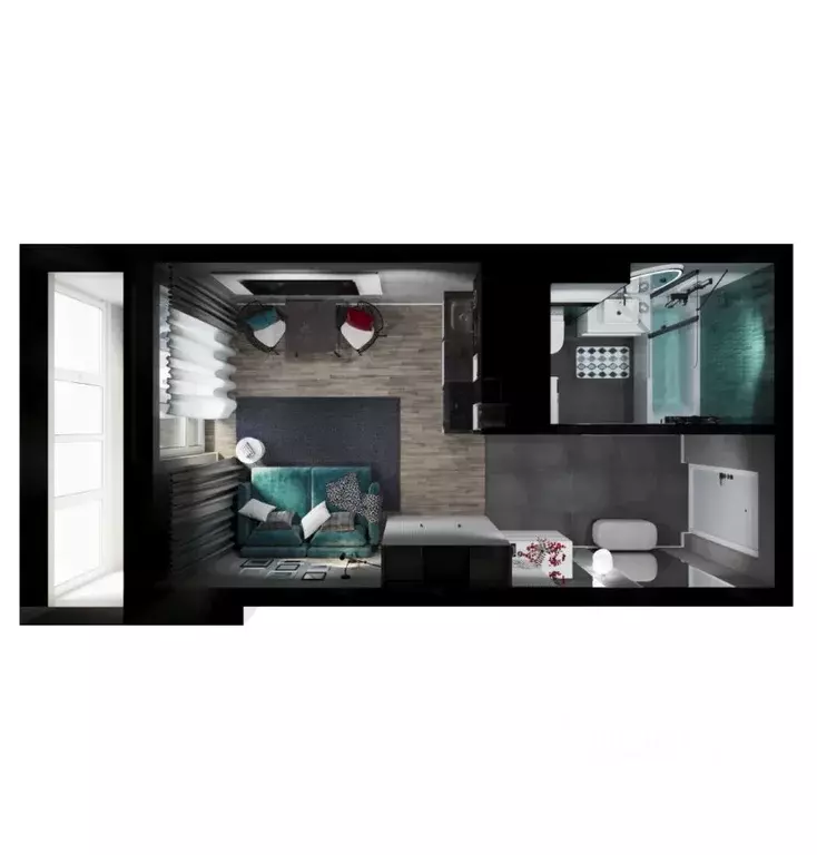 Студия Ростовская область, Аксай ул. Александра Невского, 2к1 (22.45 ... - Фото 2