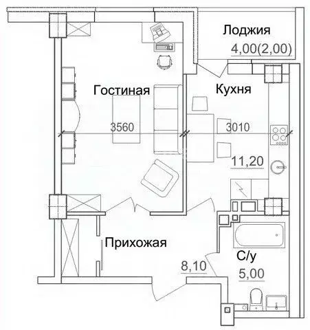 1-к кв. Ростовская область, Ростов-на-Дону Заводская ул., 25 (50.0 м) - Фото 1