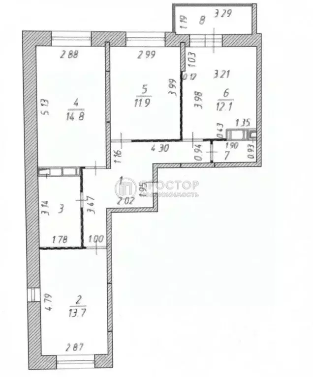 3-к кв. Московская область, Ленинский городской округ, Мисайлово пгт, ... - Фото 2
