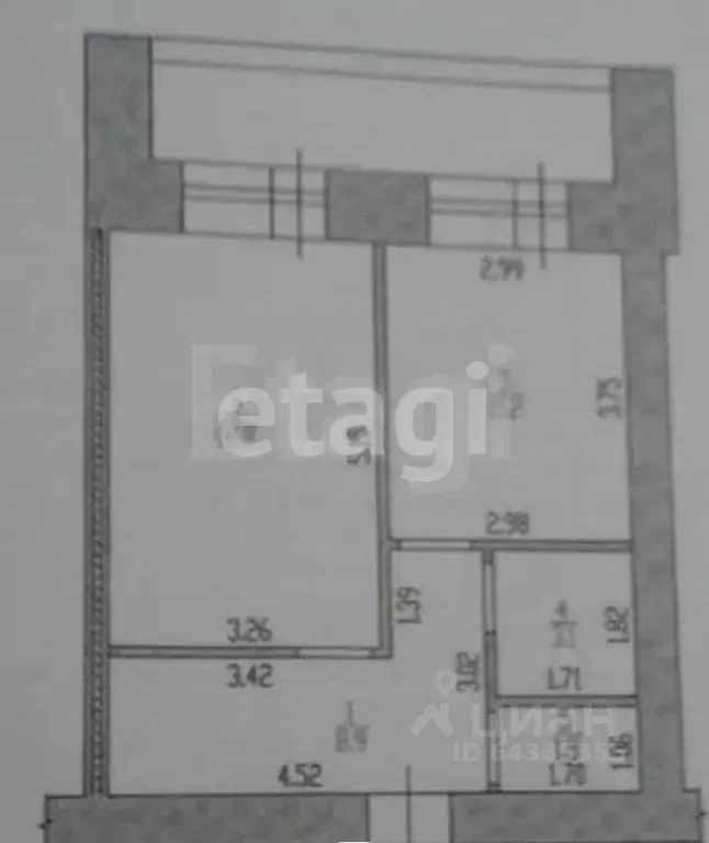 1-к кв. Алтайский край, Барнаул тракт Павловский, 271 (44.3 м) - Фото 2