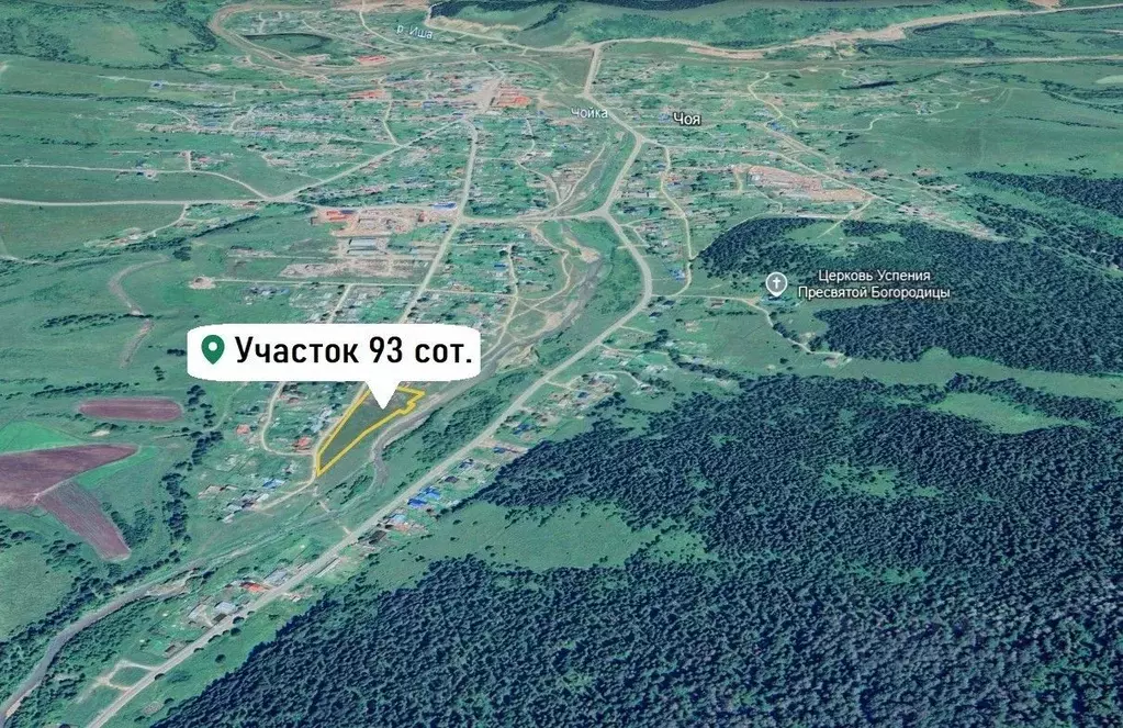 Участок в Алтай, с. Чоя ул. Социалистическая (93.0 сот.) - Фото 2