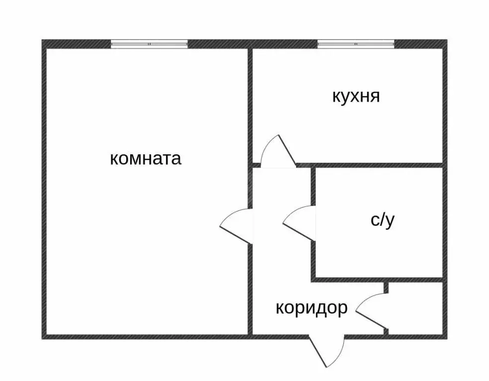 1-комнатная квартира: Ялуторовск, улица Скворцова-Степанова, 6 (28.7 ... - Фото 1