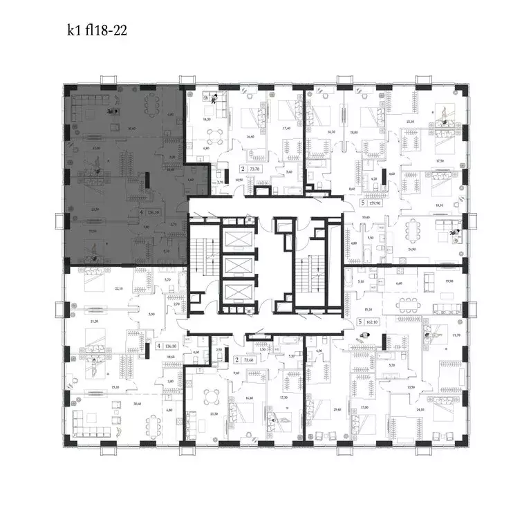 4-комнатная квартира: Москва, проспект Андропова, 9/1 (136.1 м) - Фото 2