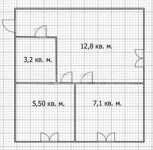 2-к. квартира, 30,6 м, 1/5 эт. - Фото 0