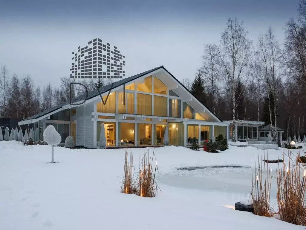 Коттедж в Ленинградская область, Ломоносовский район, Лебяженское ... - Фото 0