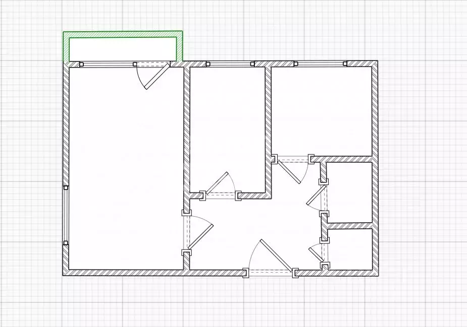 2-к кв. Омская область, Омск Мельничная ул., 89к2 (58.0 м) - Фото 2