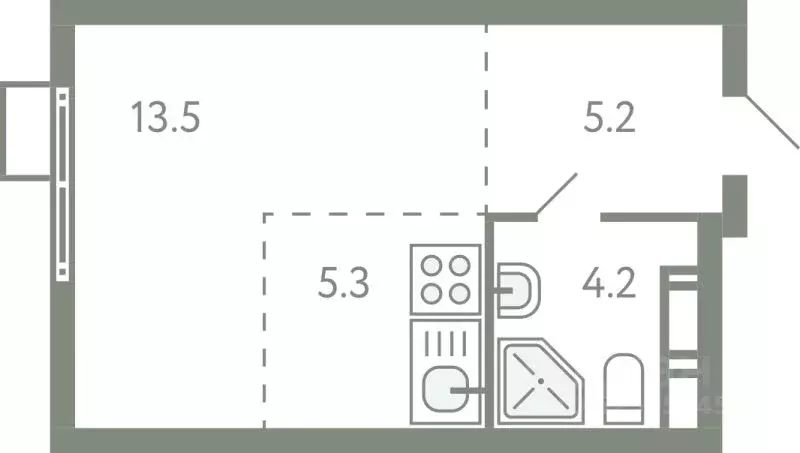 Студия Московская область, Ленинский городской округ, Молоково пгт ... - Фото 1