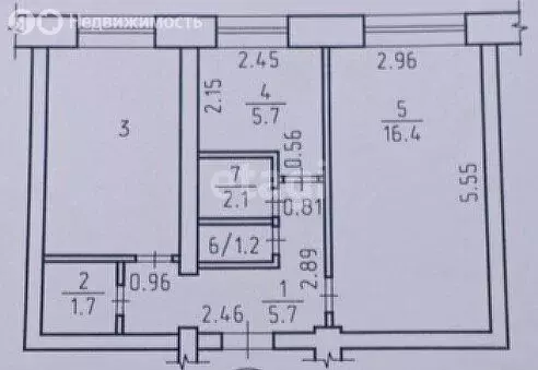 2-комнатная квартира: Ижевск, Удмуртская улица, 197 (44.7 м) - Фото 1