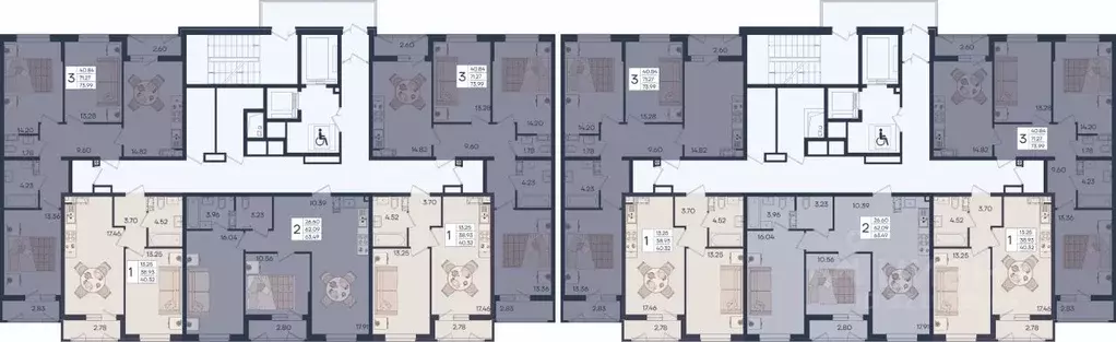 3-к кв. Краснодарский край, Краснодар  (73.99 м) - Фото 2