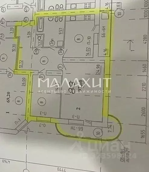 3-к кв. Самарская область, Самара Ново-Садовая ул., 134 (97.6 м) - Фото 2