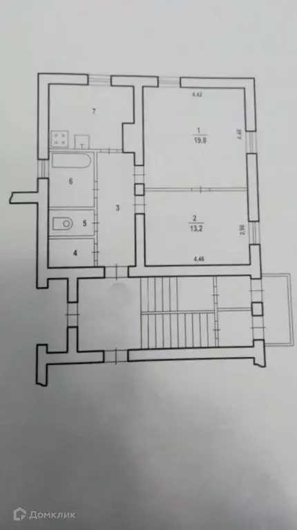Продаётся 2-к квартира, 59 м - Фото 1