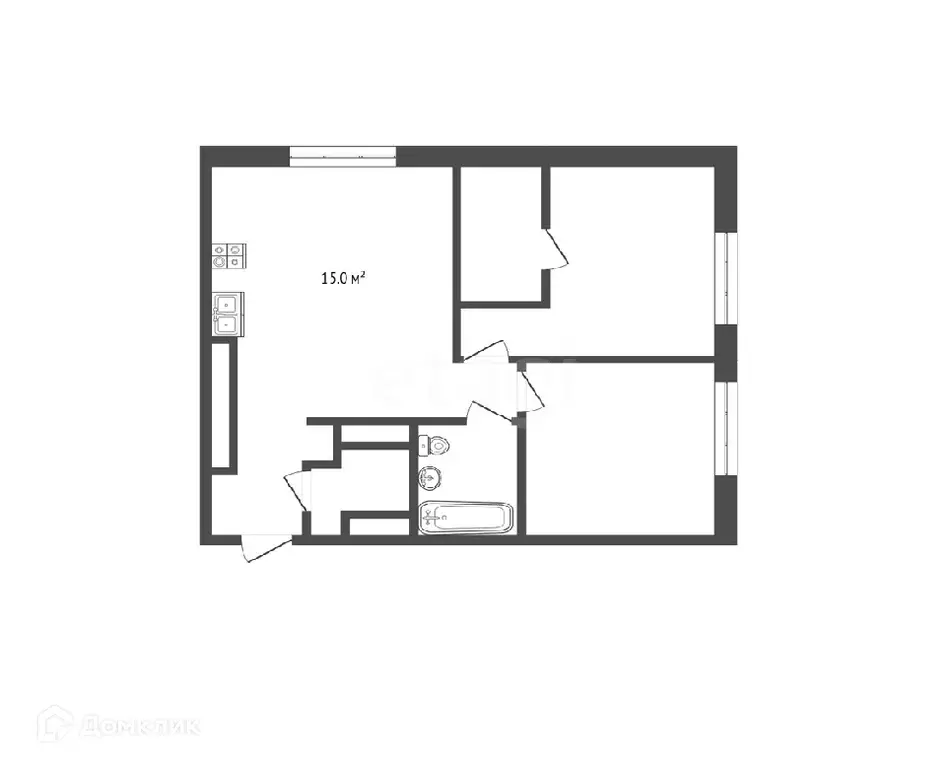 Продаётся 2-к квартира, 62.6 м - Фото 0