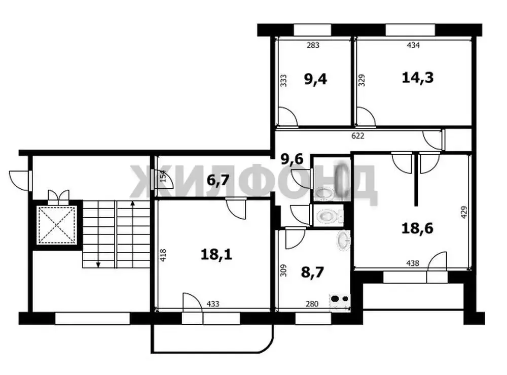 Продаётся 4-к квартира, 90.1 м - Фото 0