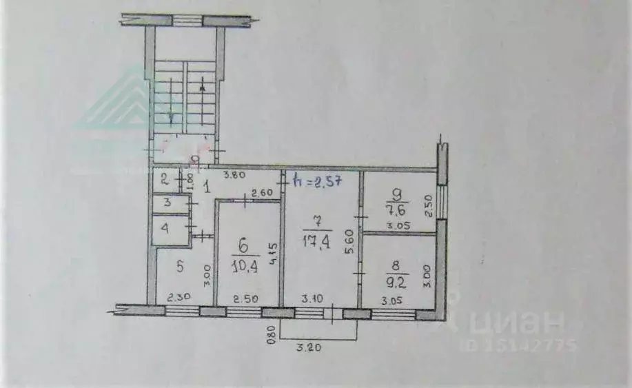 4-к кв. Хакасия, Абакан ул. Комарова, 2 (61.0 м) - Фото 2
