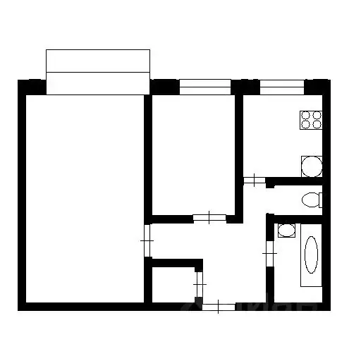 2-к кв. Коми, Ухта Интернациональная ул., 31 (50.5 м) - Фото 1