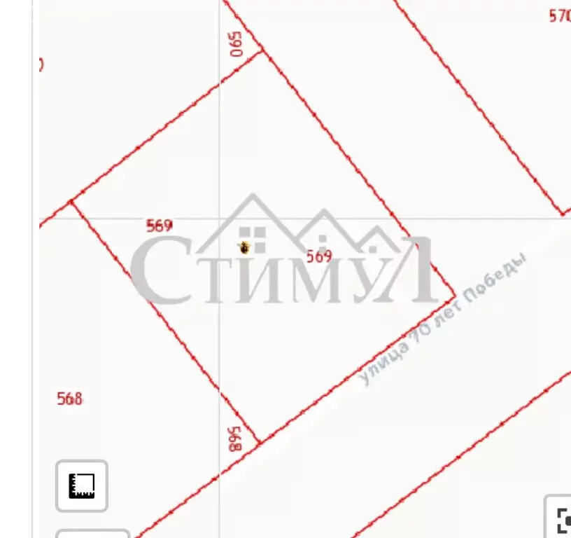 Участок в посёлок Ташеба, улица 70 лет Победы, 32 (10 м) - Фото 1