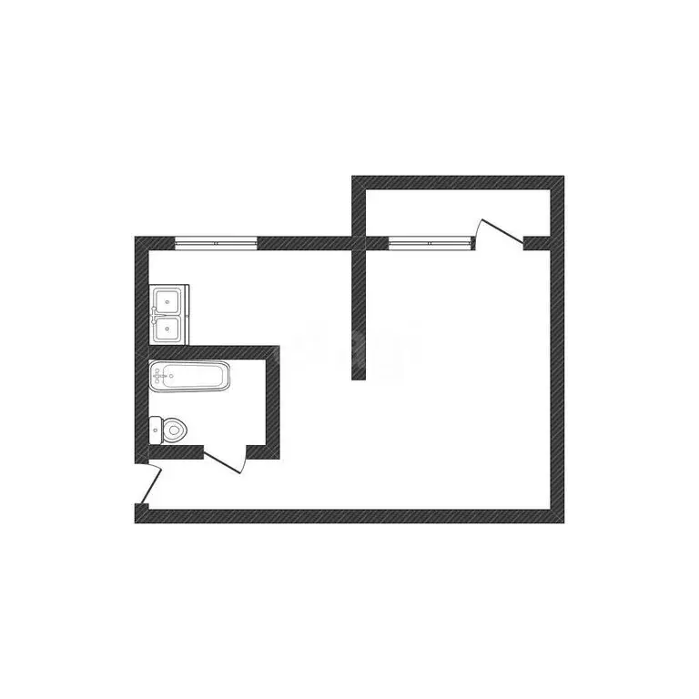 1-комнатная квартира: Бийск, улица имени Героя Советского Союза ... - Фото 1