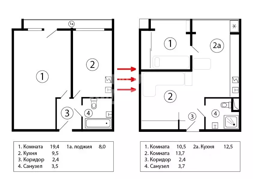 1-к кв. Москва Сиреневый бул., 1К1 (35.0 м) - Фото 2