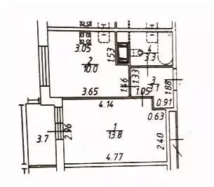 1-к кв. Санкт-Петербург Фарфоровская ул., 3к2 (30.2 м) - Фото 2