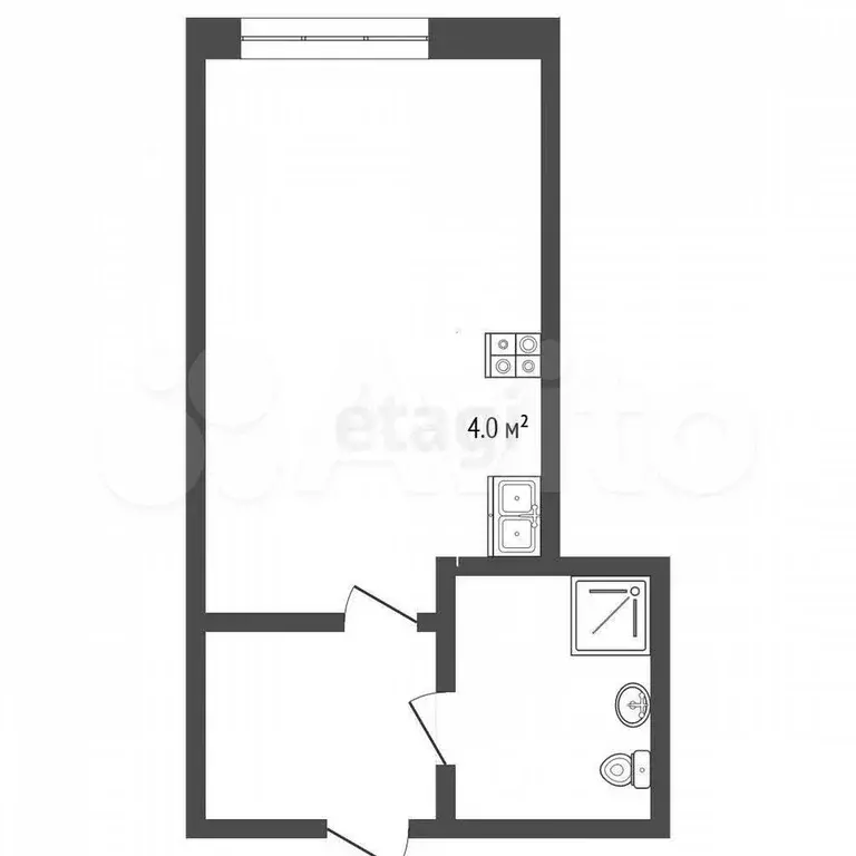 Квартира-студия, 17,5 м, 2/5 эт. - Фото 0