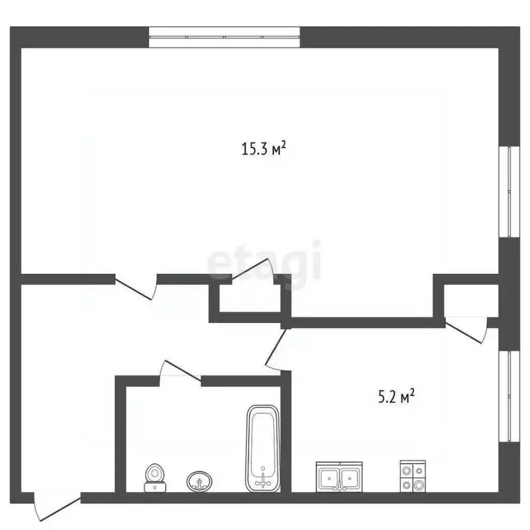 1-к кв. Санкт-Петербург Варшавская ул., 45К1 (30.3 м) - Фото 2